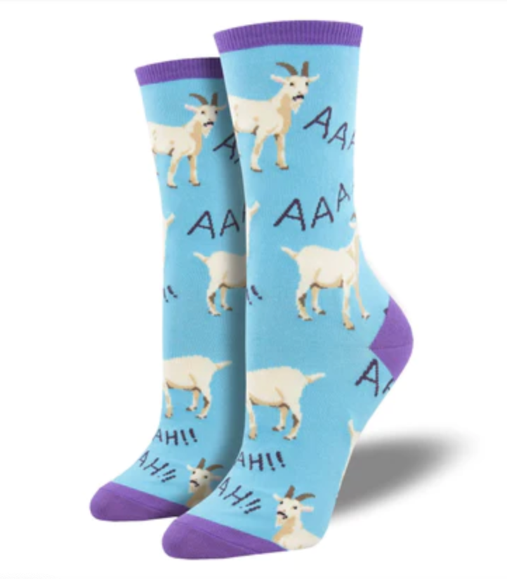 Screaming Goat Socks Crew Billy Goats Shoe Size 410.5 Women's eBay