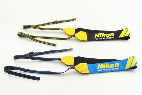 Rare Set! 【Unused in Box】 Nikon Professional Neck Strap Blue Yellow Black Japan - 第 6/15 張圖片