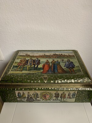 Vintage RAR seltene XXL-Lebkuchendose E. Otto Schmidt Nürnberg
