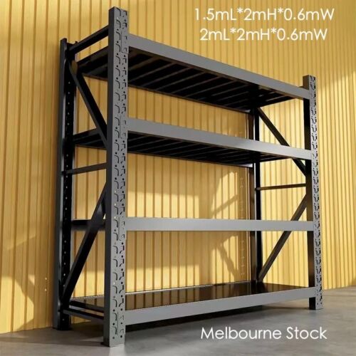 New 2M Warehouse Garage Shelving Metal Steel Storage Racking Shelves Shelf Racks - Picture 1 of 9