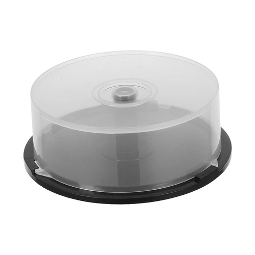  Empty Round CD/DVD Storage Container Simple Easy Access CD/DVD Organizing