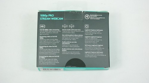 Logitech 1080p Webcam Pro Stream 30fps CIB Complete in Box Tested FAST SHIPPING - 第 3/12 張圖片