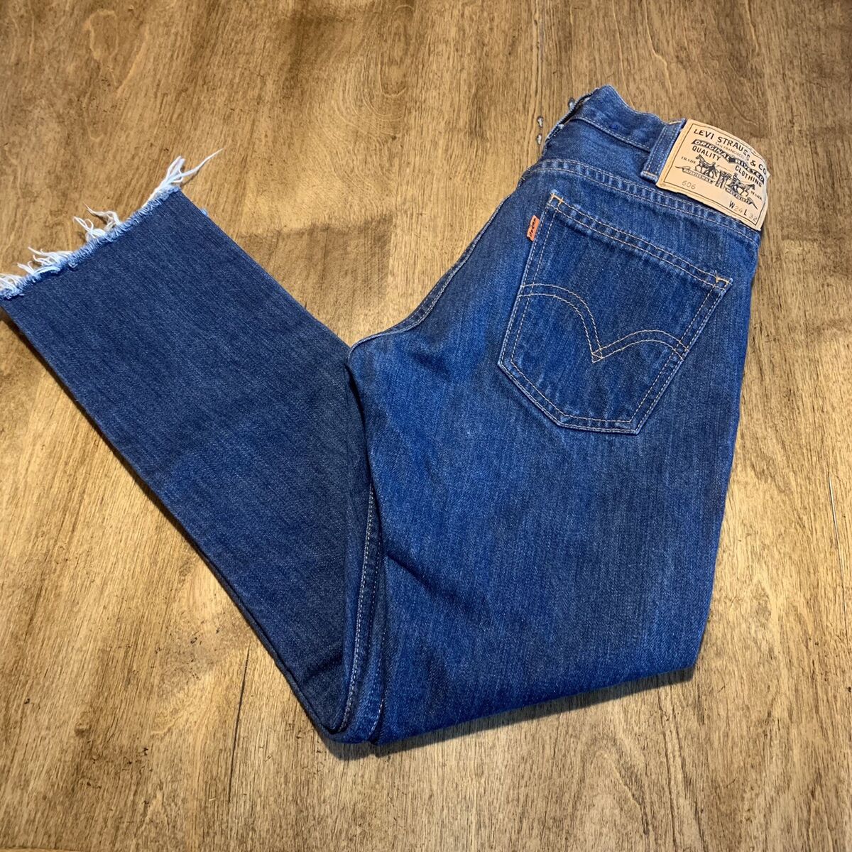 Levi Strauss Denim Vintage Clothing Big E 606 Rare 24x32 Levi Strauss Denim Vintage Clothing Big E 606 Rare 24x32