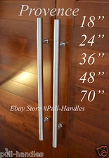 Door long Pull Pulls Entry T Bar Handle Stainless Steel 18" -70'' Entrance Round