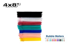 4x8 (4x7) Color Poly Bubble Mailers Shipping Mailing Padded Bags Envelopes