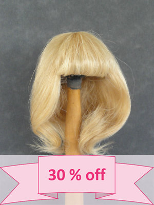 Perruque Pour Poupée Ancienne - Cheveux Naturels - Taille 1 (18 Cm) - Neuve - Fabriquée En France