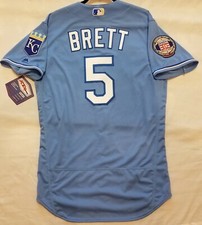 AUTHENTIC MAJESTIC 40 MEDIUM GEORGE BRETT, KANSAS CITY ROYALS FLEX BASE Jersey