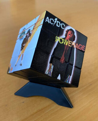 AC/DC Rubix' Cube and presentation box. Amazing gift idea! +70 0ther Bands