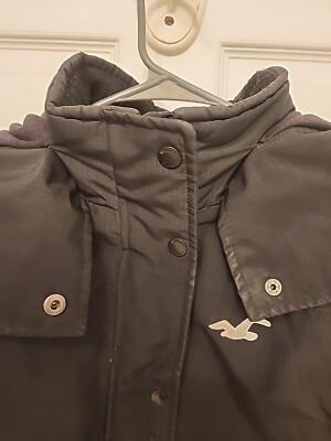【値下げしました　冬物セール】Hollister 1999 ブラックジャケット Black_Hollister_Winter_Jacket_