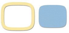 Sizzix Framelits Rounded Square 2pc 664526 Retail 14.99 use with Shaker Dome 