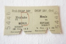 Hoylake to Meols British Rail BR Railway Ticket