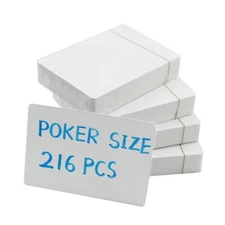 Blank Playing Cards to Write on Poker Size 216PCS Printable Flash Cards for DIY
