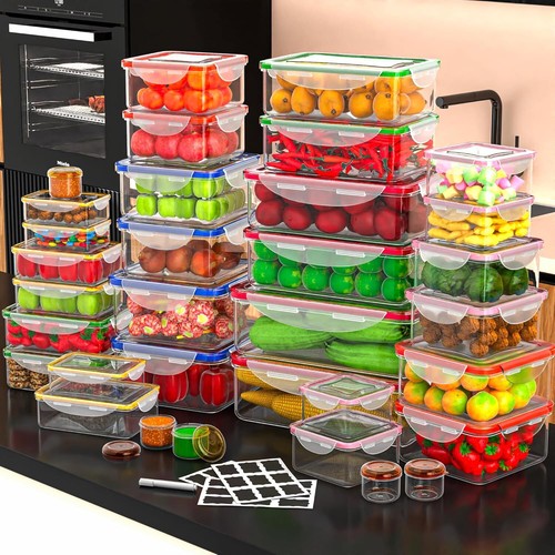 Large Food Storage Containers with Lids Airtight for Pantry Kitchen Organization - Picture 9 of 37