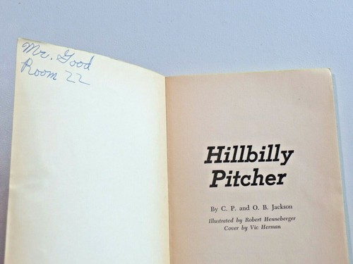 HILLBILLY PITCHER by C.P. and O.B. Jackson 1965 1st Print Scholastic TX 601 7737 - Picture 5 of 5