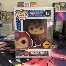 Funko Pop 8-Bit Megaman Magnet Missle #13 Gamestop Chase With Protector