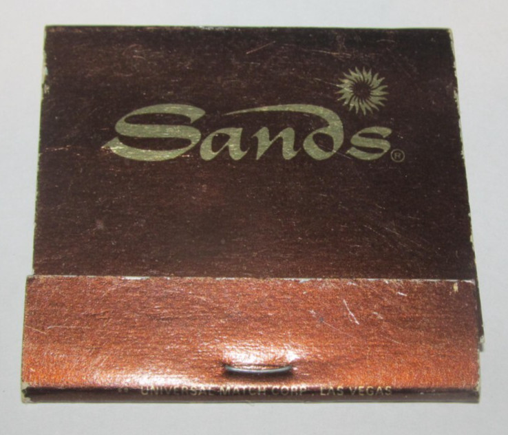 VINTAGE Matchbook Sands Hotel & Casino Las Vegas Nevada NV