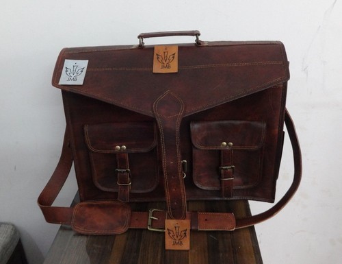 Ledertasche Aktentasche Schultertasche Lehrertasche Schultasche 46CM - Bild 8 von 8