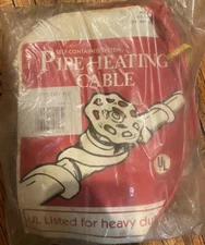 Easy Heat  U-24-2, 24’ Length, 240v 186watt Heating Cable  For Water Pipe