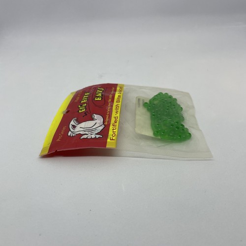 Big Bite Baits Green 2” Ballzy Soft Bait Panfish & Trout Soft Plastic Bait - Picture 6 of 6