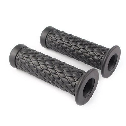 Unversal 7/8'' 22MM Vntage rubber Motorcycle handle grps coffee D7F4
