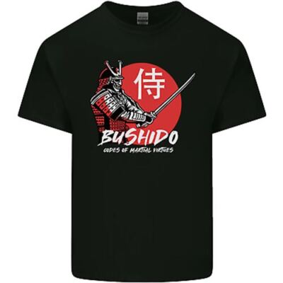 Bushido Samurai Krieger Schwert Ronin MMA Kinder T-Shirt Jungen Mädchen