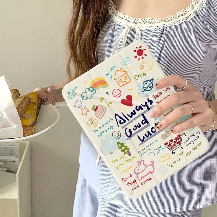 Case For iPad 5 6 7 8 9 10th Generation Air 2 3 4 shockproof cartoon colourful - Image 2 of 4