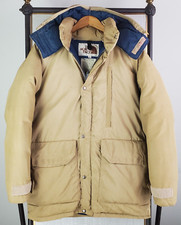 VTG 1980s THE NORTH FACE Mens Size Medium Goose Down Sierra Jacket Coat Khaki