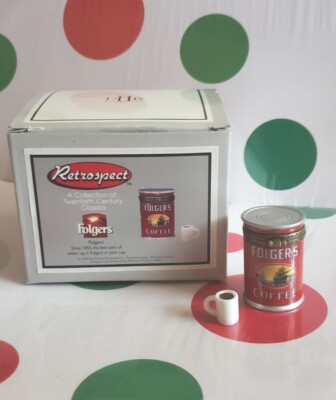 Folgers Coffee PHB Porcelain Hinged Box w/Coffee Mug Midwest of Cannon Falls New