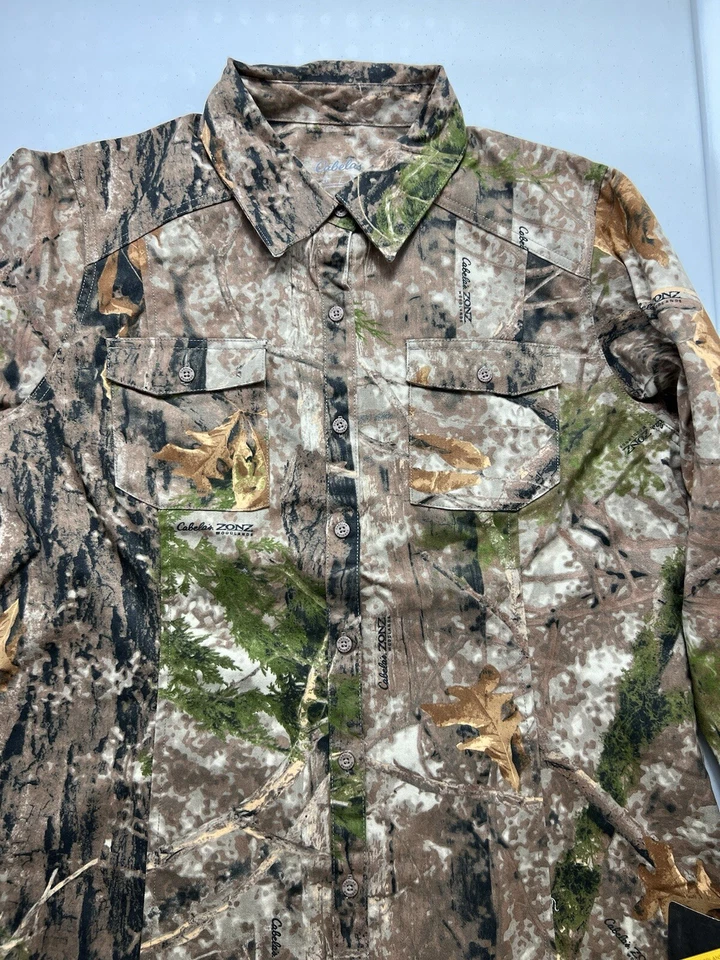 Cabelas Women’s Camouflage Long Sleeve Shirt Size XL New With Tags - Image 3 of 4