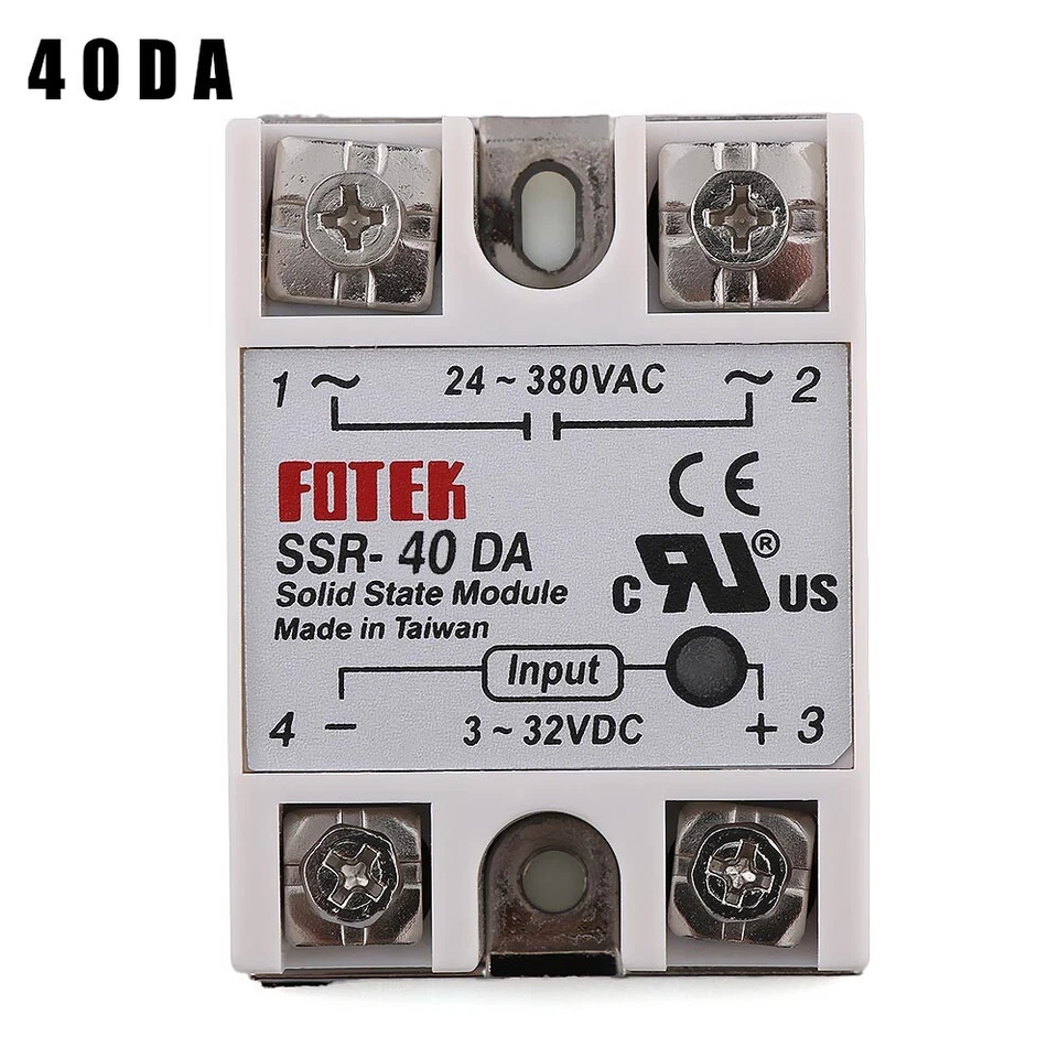 Einphasiges DC 3-32V auf AC 24-380VAC SSR-40DA 40A Halbleiterrelaismodul Neu - Bild 4 von 4