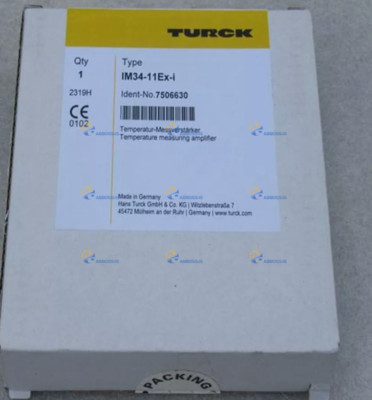 New TURCK IM34-11EX-I Safety Barrier Module -