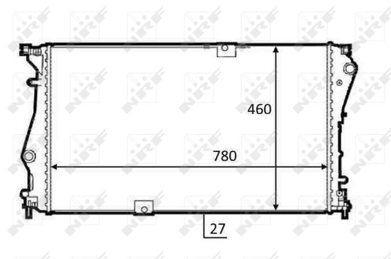 Radiateur haute performance pour Opel Vivaro A Fourgon 2.0 CDTI en alu