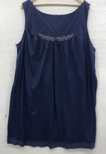 Vintage Vanity Fair Women's Nightgown Blue Sleepwear Night Gown Grandmacore