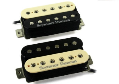 Seymour Duncan TB-4 JB Trembucker & SH-2n Jazz Hot Rodded Humbucker Zebra Set 