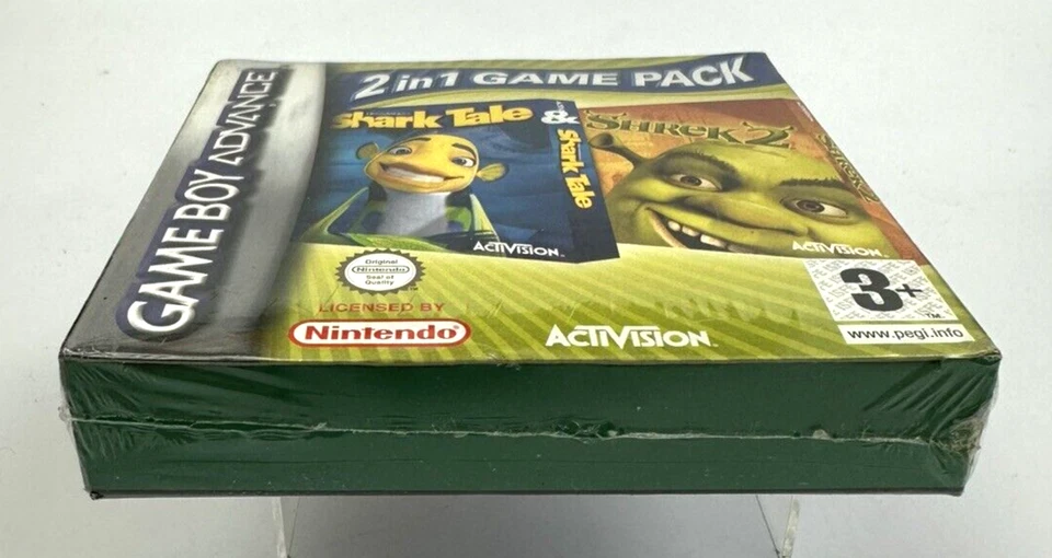 GBA 2 In 1 Game Pack - Shark Tale + Shrek 2, Brand New Factory Sealed - Image 3 of 4