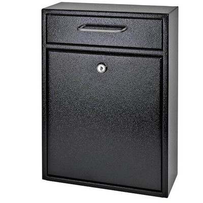 Black Olympus Locking Security Wall Mount Drop Box Full Tilt Slim Deluxe Motion