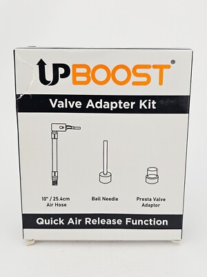 UPBOOST Valve Adapter Kit Quick Air Release Hose Tire Inflators Ball Needle