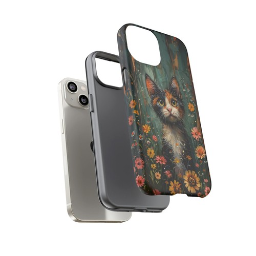 For iPhone | Samsung Galaxy | Pixel Phone Case - Calico Cat Flowers Pastel - 第 91/256 張圖片
