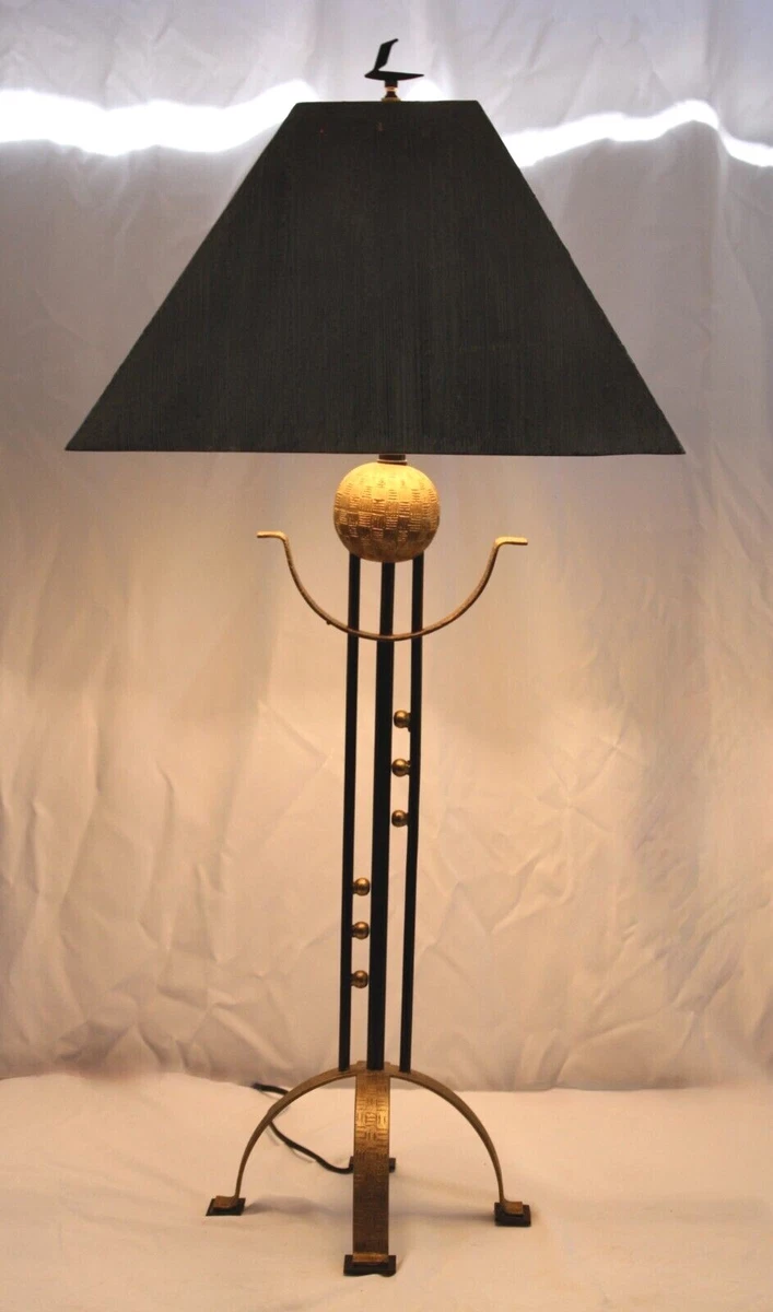 Black vintage floor sales lamp