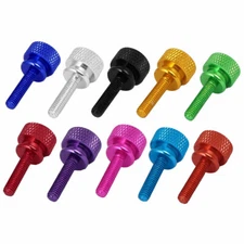 Computer PC Case Shoulder Type Knurled Thumb Screw M4x16mm 10pcs