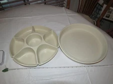 Tupperware Relish Veggie Fruit Taco Snack Serving Tray Chip and Dip vegetables 