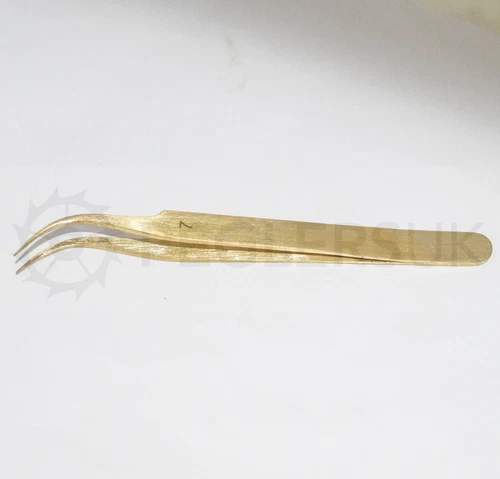 Tweezers Brass Curved No. 7, Length 120mm