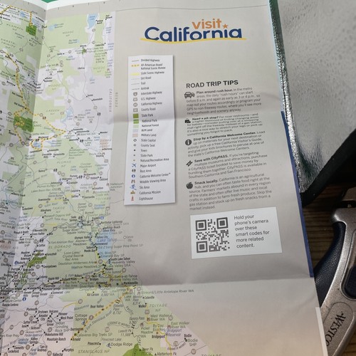 LARGE FOLD OUT California Vacation Map 2024 - Picture 5 of 10