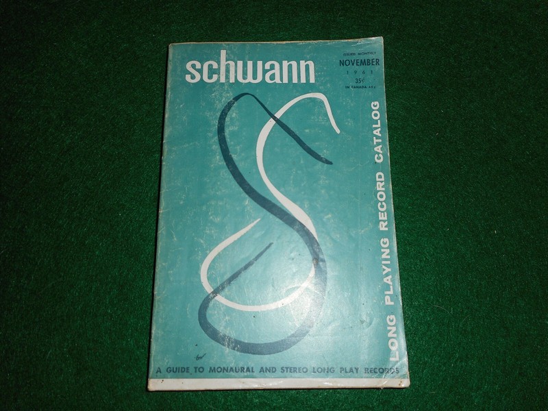 Schwann November 1961 Long Playing Record Catalog