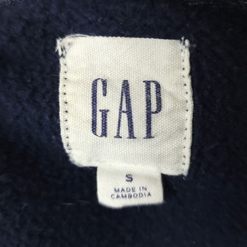 Vintage GAP Sweatshirt Hoodie Mens Size Small 90s Y2K Spellout Sewn Pullover - Picture 5 of 6