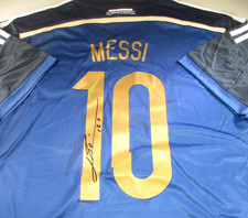 Lionel Messi / Autographed Argentina F.C. Adidas World Cup Soccer Jersey / ICONS