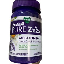 ZzzQuil Pure Zzzs Melatonin+ Sleep Aid Gummies 48 Gummies 11/26
