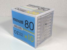 maxell MD Mini Disc Minidisc OZ Silver 80min 10-pack Sealed "READ" Made in Japan