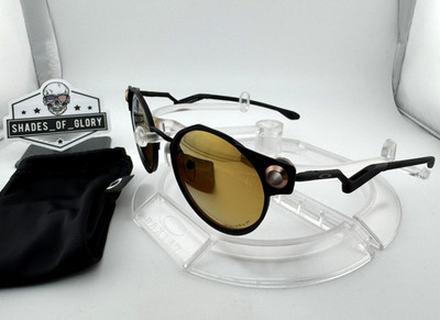 OAKLEY DEADBOLT SATIN BLACK W/ PRIZM ROSE GOLD POLARIZED SUNGLASSES OO6046-0450