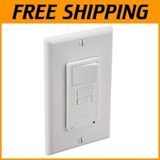 AFCI/Switch Combo 15A, Self-, LED Light, White